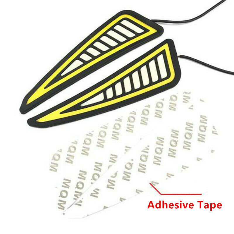 1Set Car Universal DRL LED Daytime Running Light Driving Turn Signal White/Amber