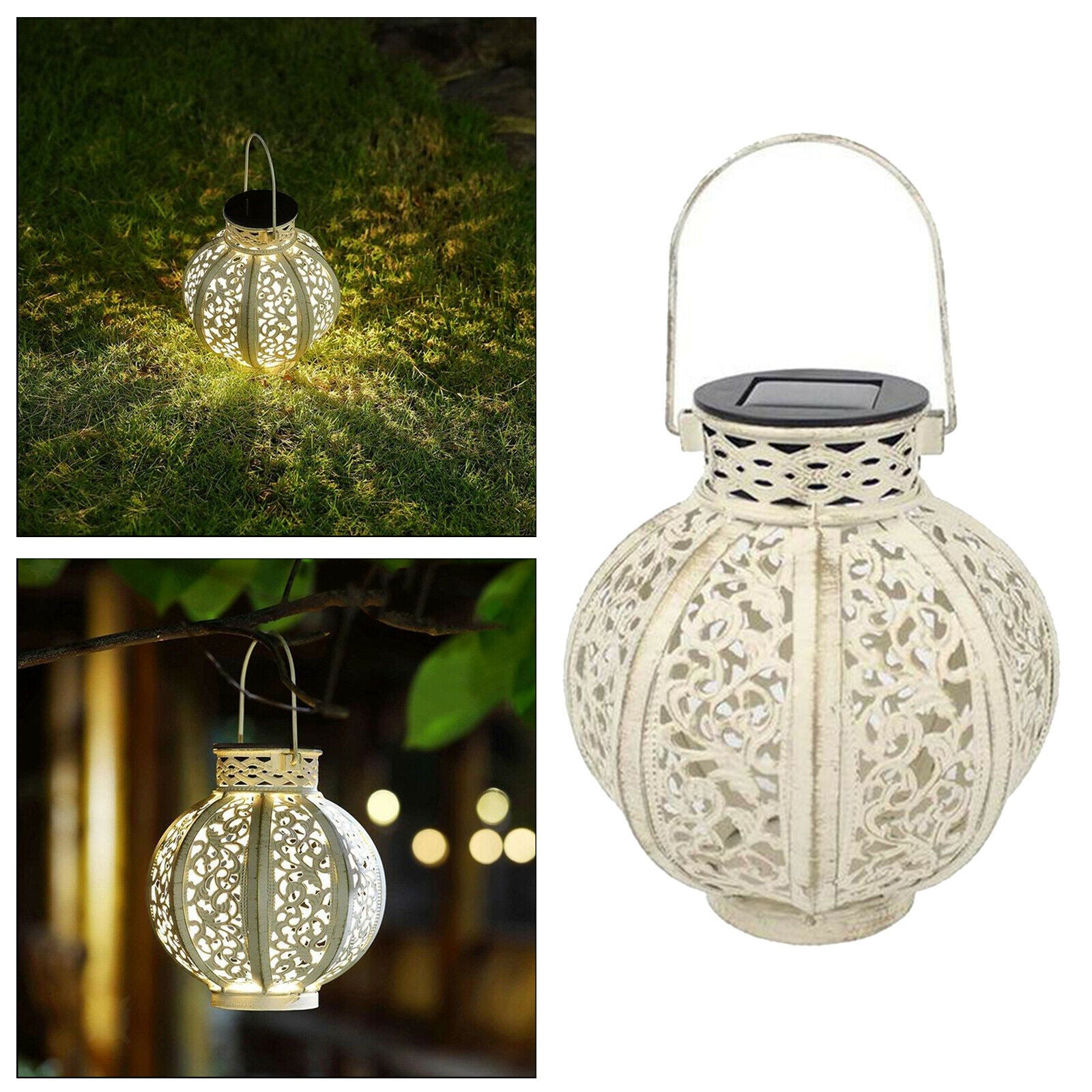 Solar Hanging Lights Christmas Yard Lamp Solar Powered LED Garden Tree Lights