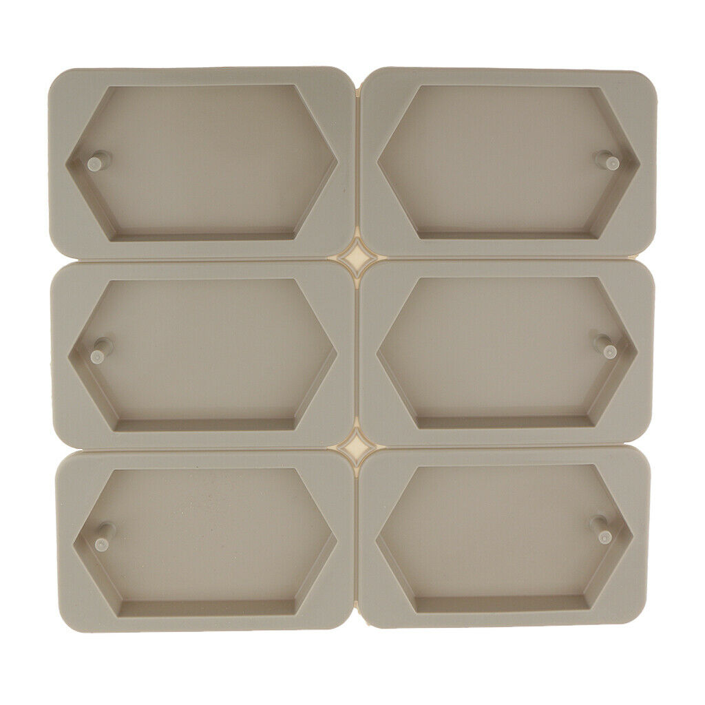 6-Cavity Silicone Mold Hexagonal Aromatherapy Wax Plaster Epoxy Soap Moulds