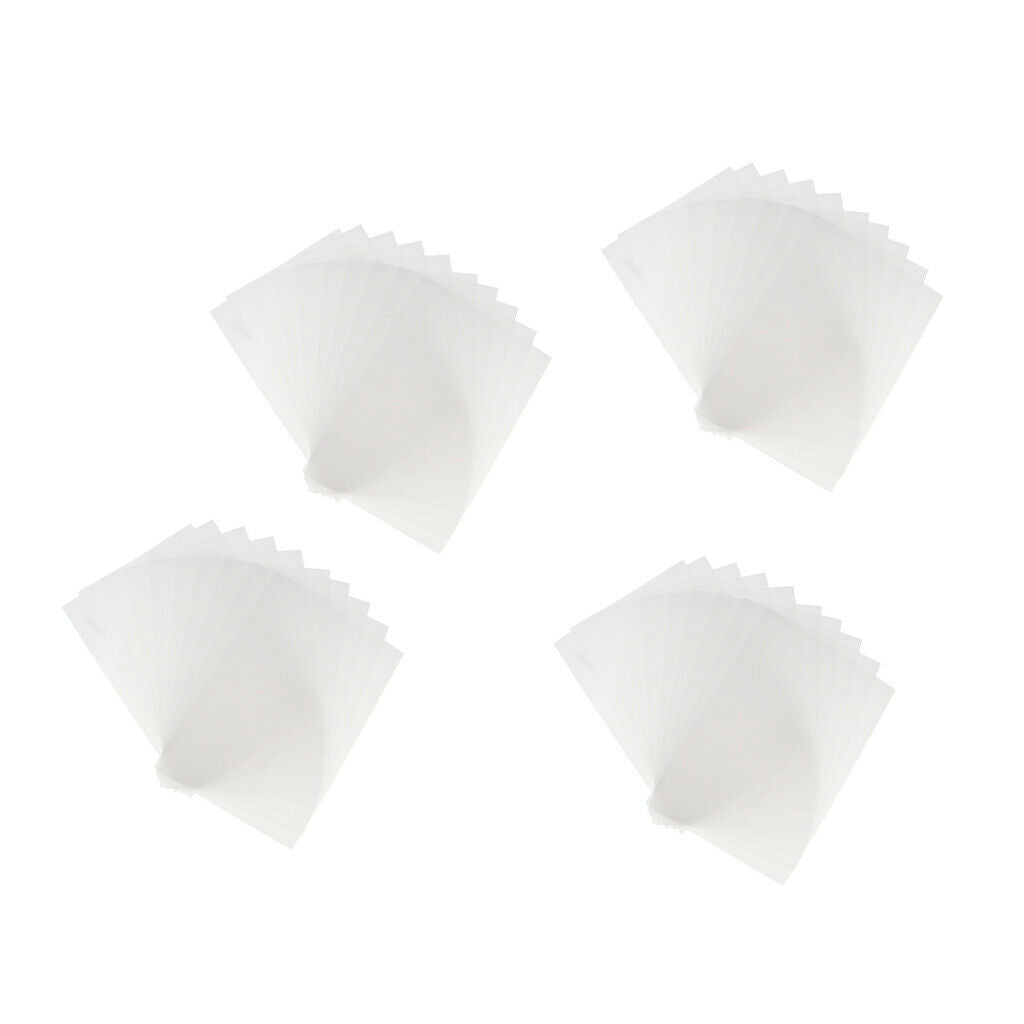 40pcs White Shrink Film Sheets Heat Shrinkable Paper for DIY Crafts 29x20cm
