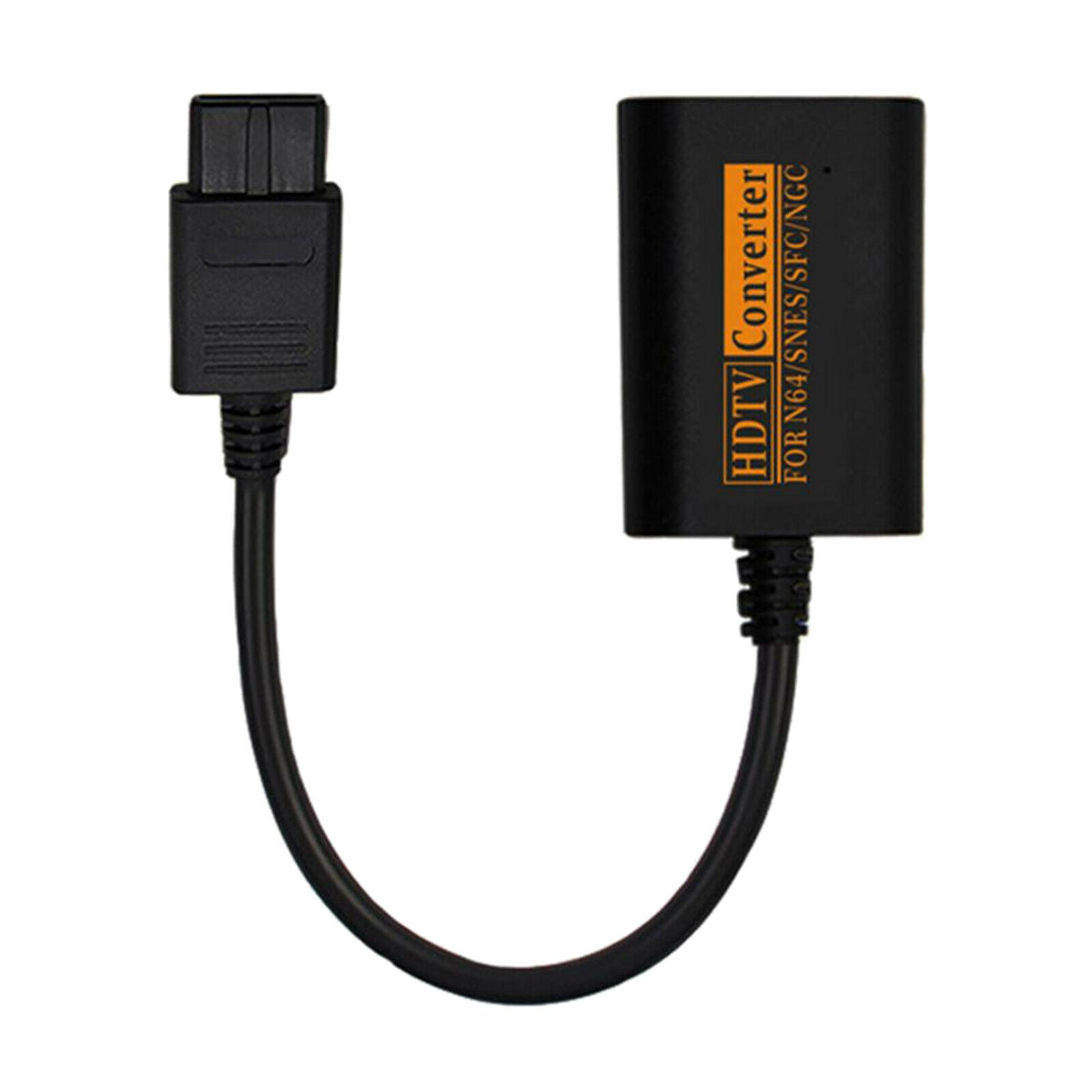 Black HDMI Converter Adapter for N64 NGC Console Easy To Use Plug and Play