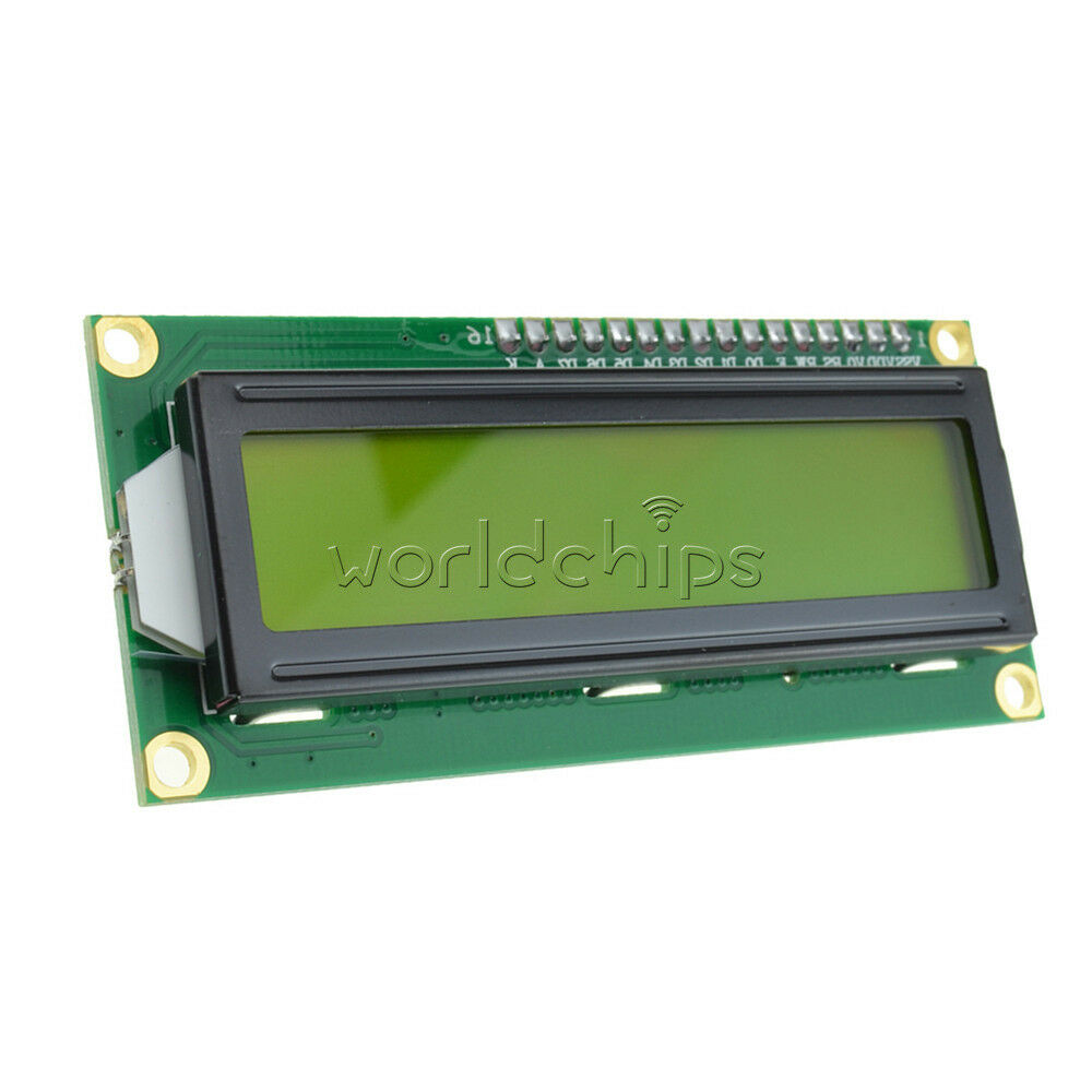 5PCS NEW 1602 16x2 HD44780 Character LCD Display Module LCM Yellow backlight
