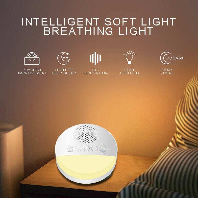 LED White Noise Nature Sound Machine Sleep Aid Sounds Sleeping Therapy Relax