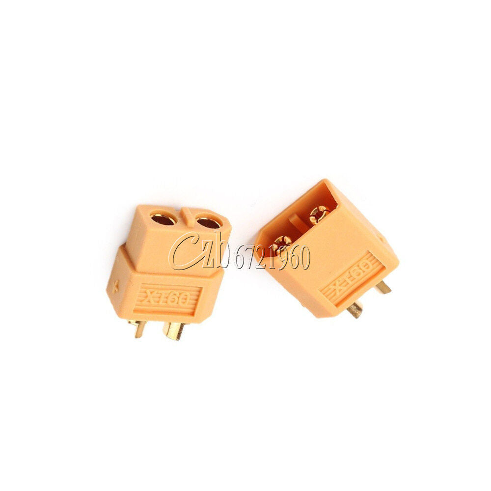 10PCS 5Pairs XT60 Male Female Connectors Plug for Lipo Battery ESC Motor Yellow