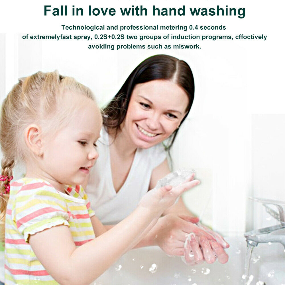 300ML Automatic Soap Dispenser Sensor Spray Machine Household Rechargeable