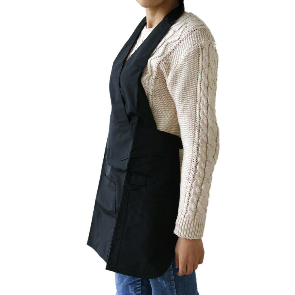 Pro Barber Cutting Cape Gown Salon Styling Cleaning Pet Grooming Apron Black