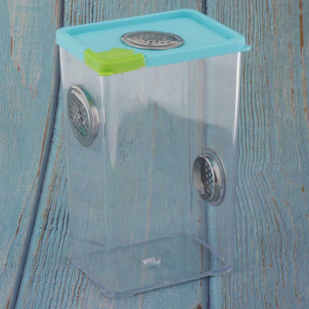 Set of 2 Plastic Plastic Reptile Spider Incubation Box Habitat Hatchery