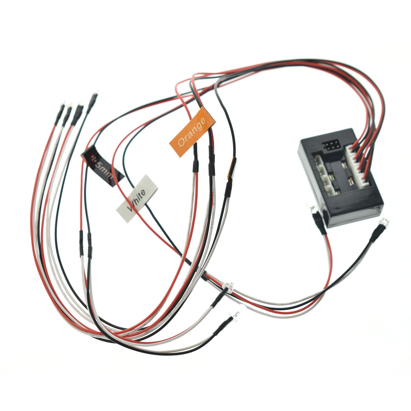 12 LED Brake+Headlight+Signal Light Kit 2.4ghz PPM FM For 1/10 RC Car Truck