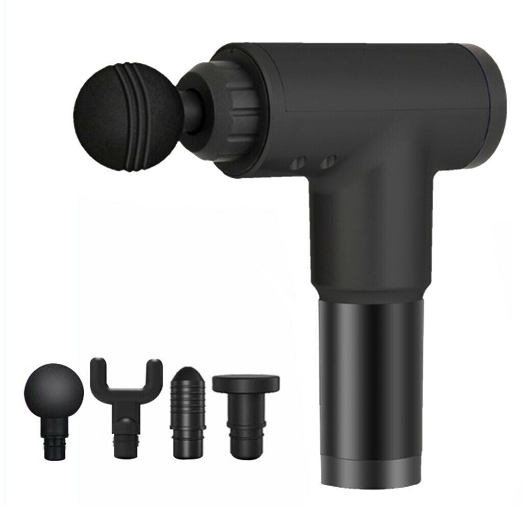 Massage Gun Deep Tissue Percussion with Brushless Motor Cordless Black