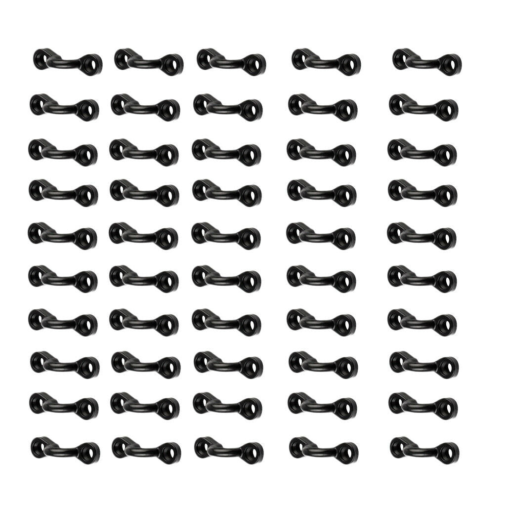50pcs Strong Nylon Kayak Canoe Deck Loops Tie Down Pad Eye Connect Buckle