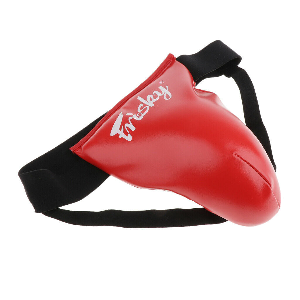 Muay Thai Groin and Abdominal Boxing Protector Protective Gear S Red