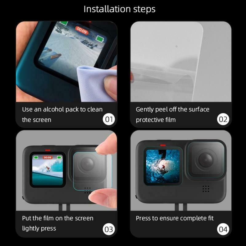 Protective Film H-D Tempered Glass Screen Protector For GoPro- Hero 9 Camera