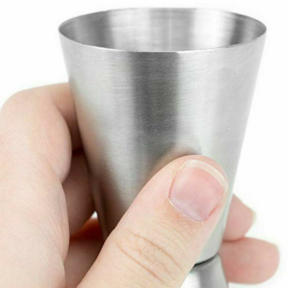 15/30ml Cocktail Double Shot Measuring Cup Stainless Steel Kitchen Tool Mystic