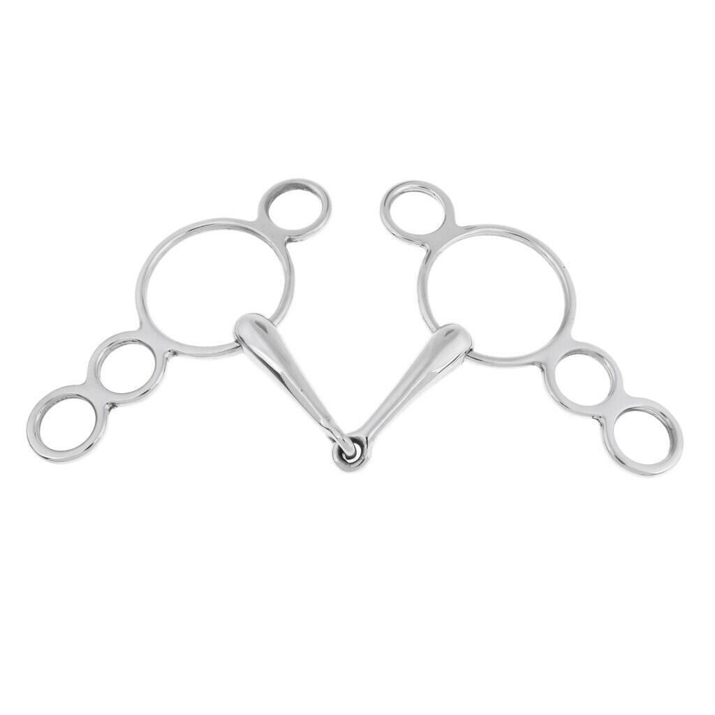 135mm English Medium Port Gag Bit Horse Tack
