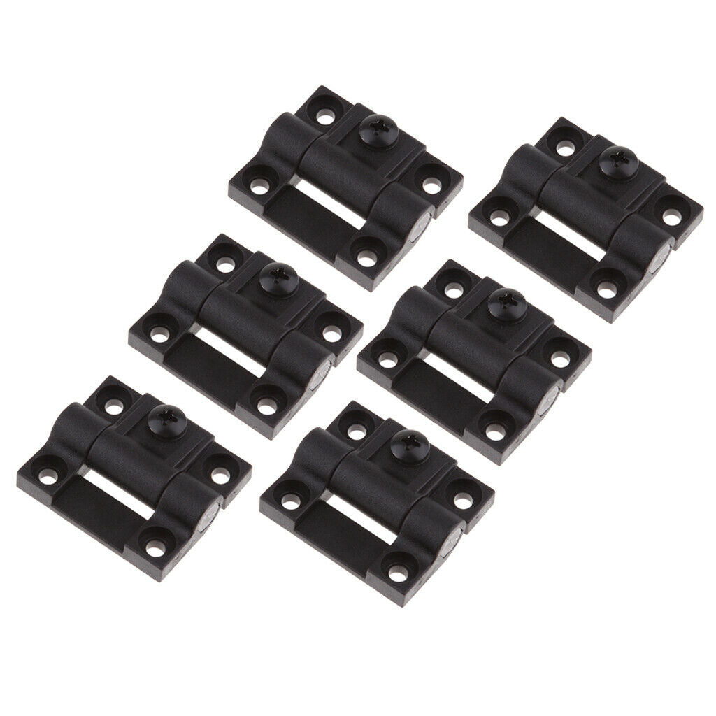 6 Pieces Hinge 4Holes Replace for Southco OEM #E6-10-301-20 1.65x1.42inch