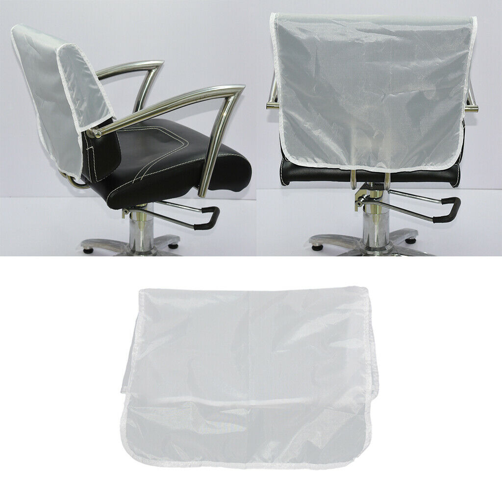 4X Plastic Cover For Back of Chair In Hairdressing Hair Salons 48x43cm White