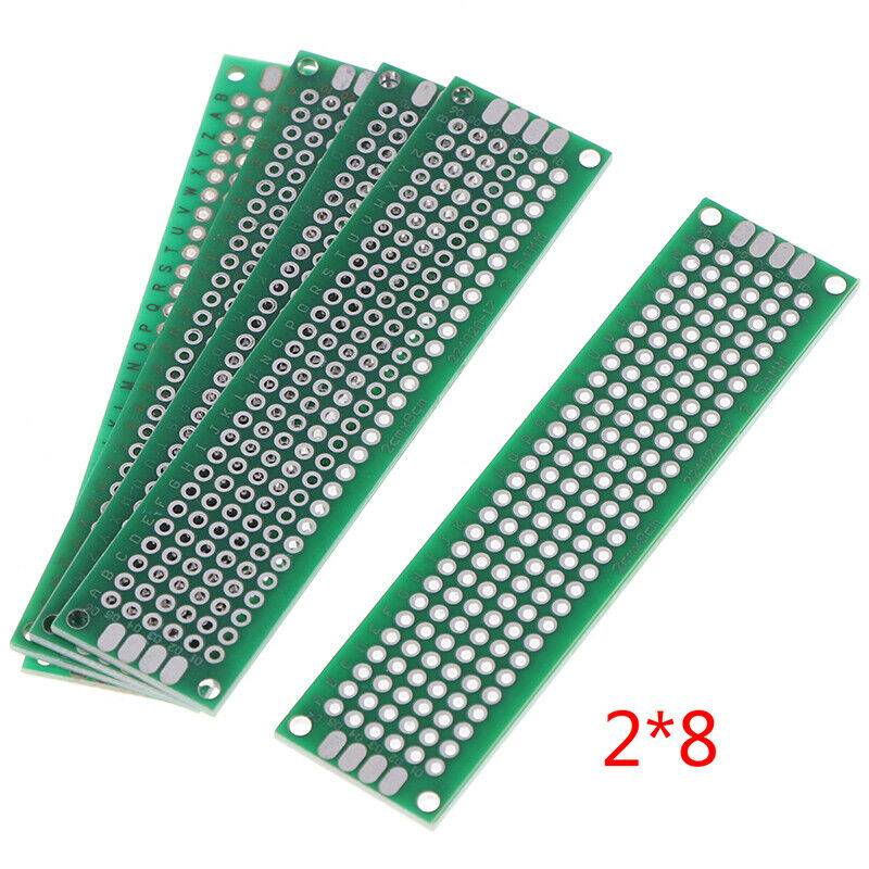 5X Double Side 2x8cm Prototype PCB Universal Printed Circuit Board Copper Pl Tt