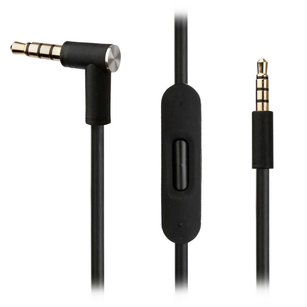 Audio Cable w RemoteTalk for AKG Y45BT Y50 Y40 Y55 Headphones Black Aux Wire