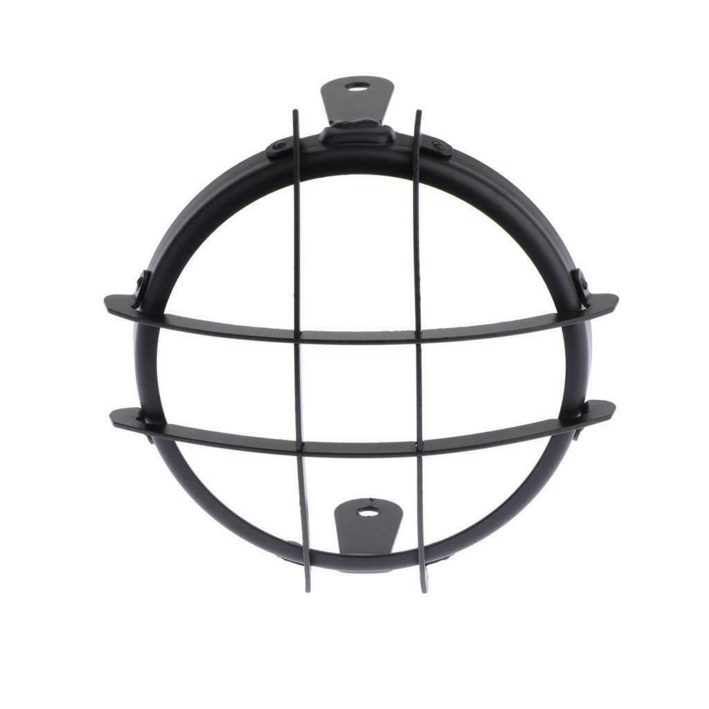 5.75 inch Black CNC Aluminum Motorcycle Bullet Headlight Grill Cover