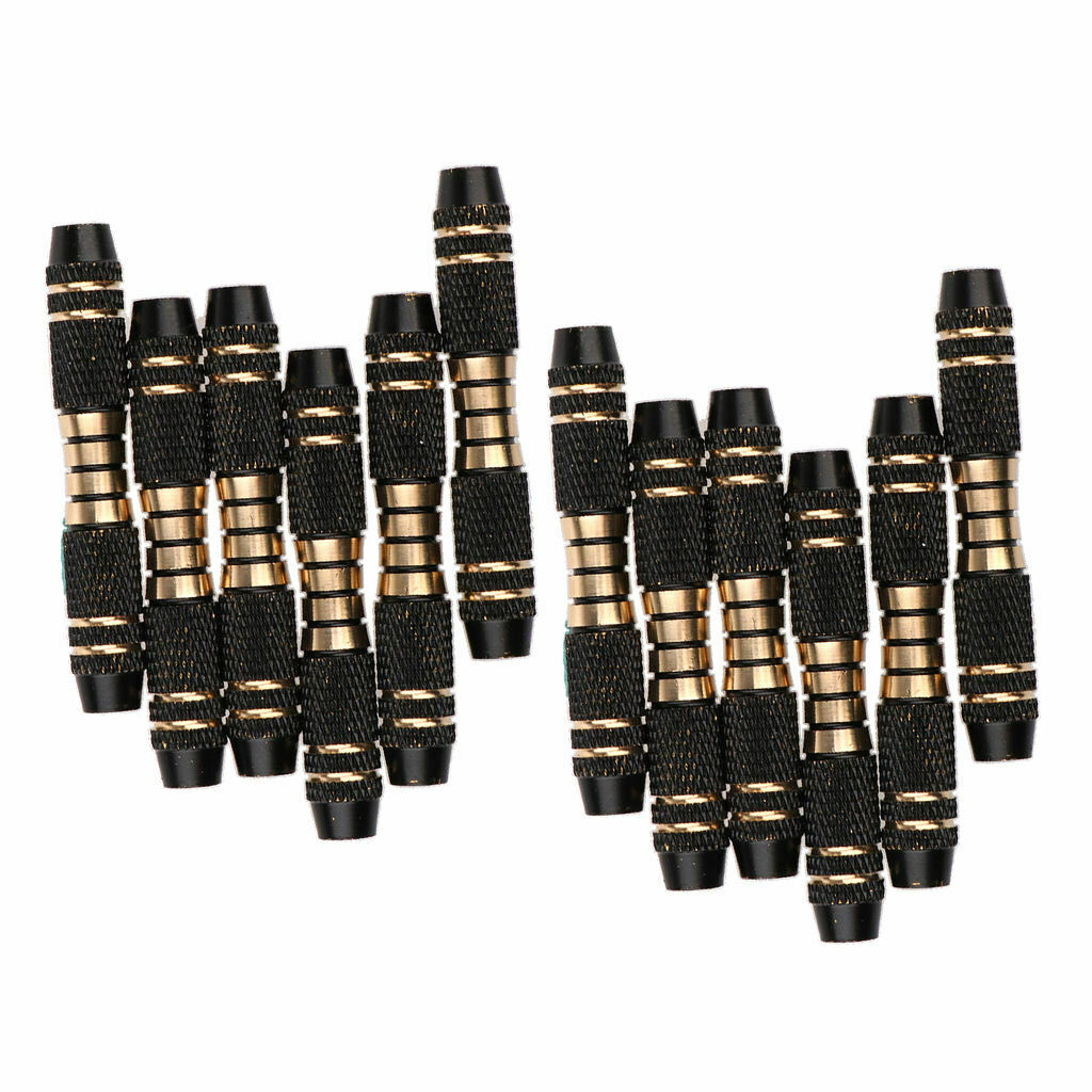 12 Pieces 16 Grams Copper Dart Replacement Barrels Shafts Grip Black