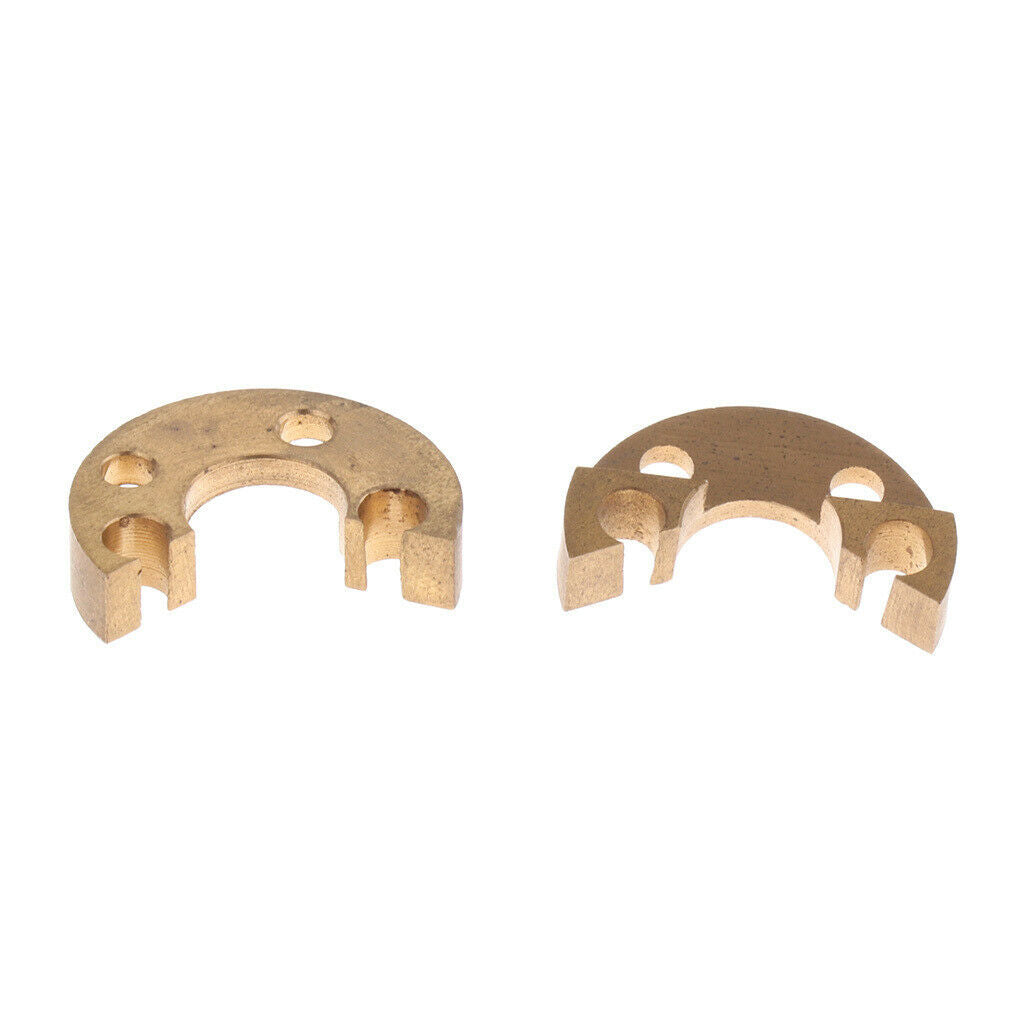 2pcs Golden French Horn Rotor Stops for French Horn Trombone Replacement
