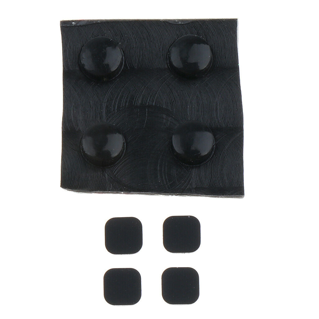 8 Pieces Replacement Rubber Feet Screw Cover for   3DS LL XL - Black