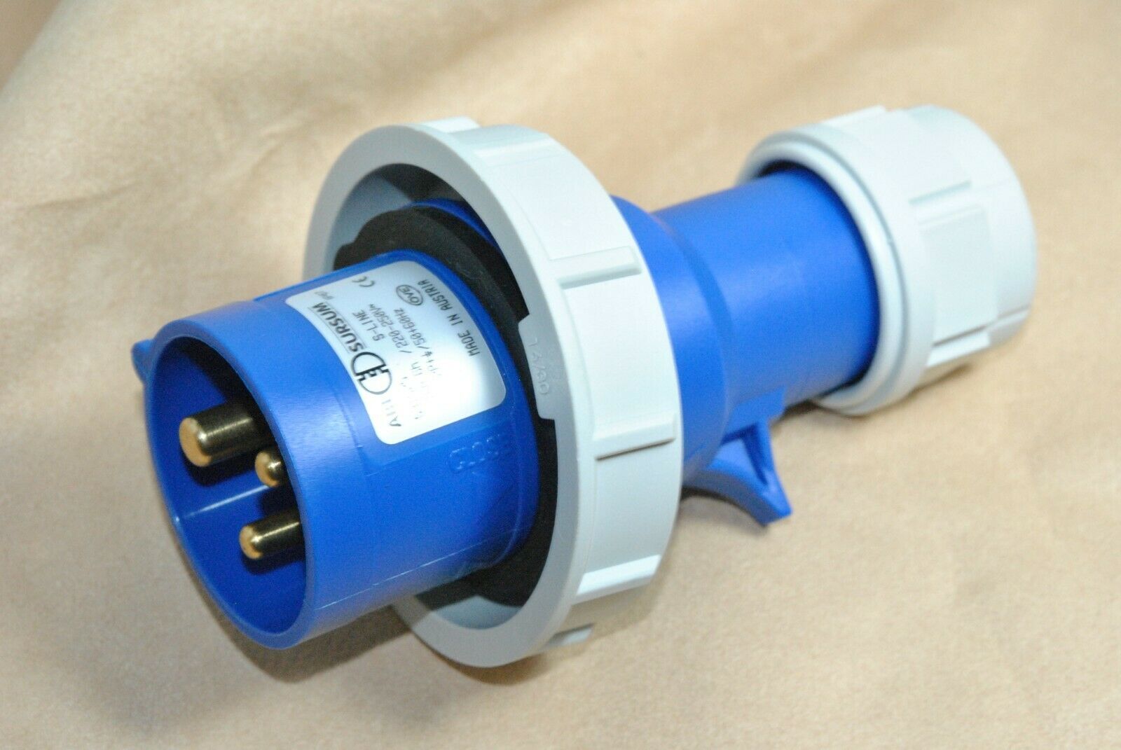 1pcs -ABL SURSUM S31S25 16A 220-250V~ IP67 CEE Pin&Sleeve