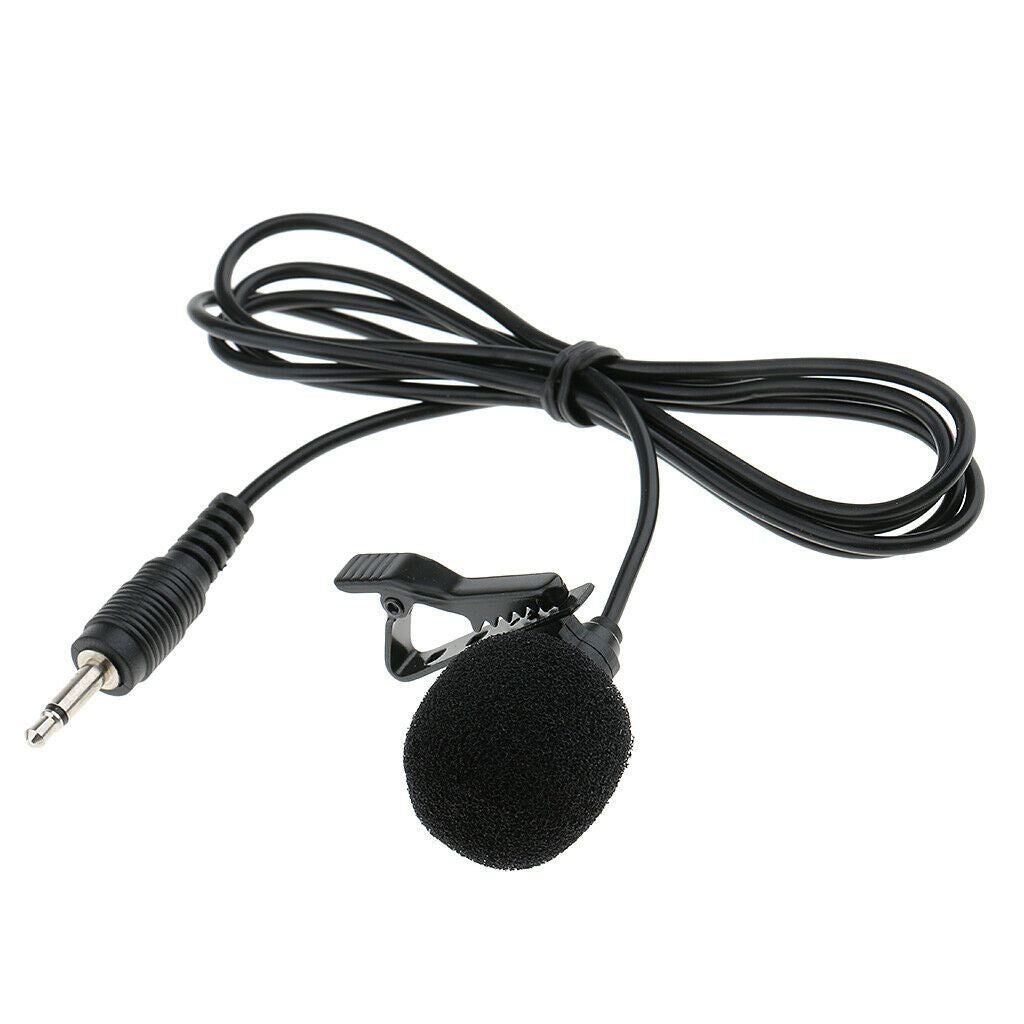 3.5mm Straight Angle Connector   Lavalier Lapel Megaphone Microphone