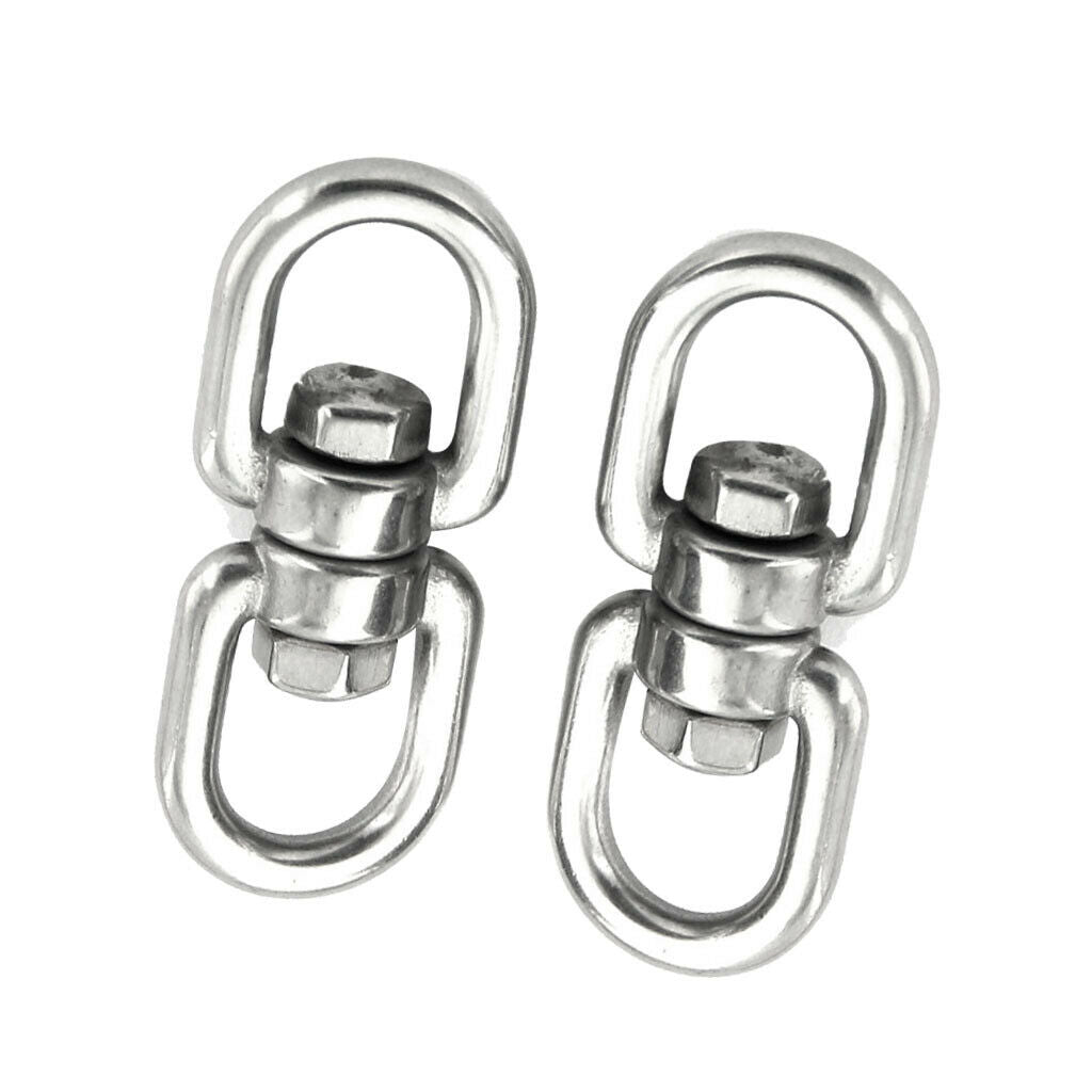 2pcs Carabiners Hooks Buckles Rotation for Hiking Climbing Mountaineering
