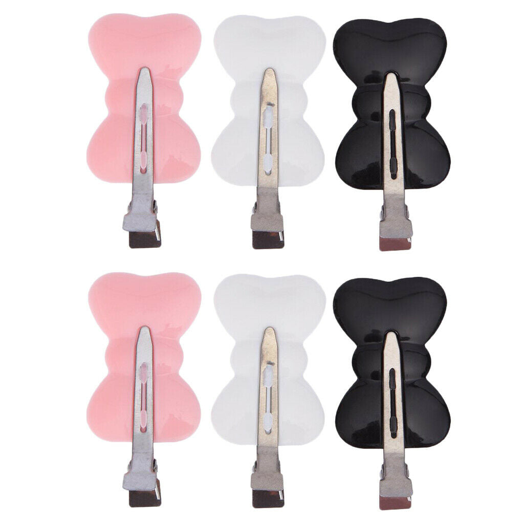 6Pcs Seamless No Bend Hair Clips Salon Hairdressing Clamps Styling Tools