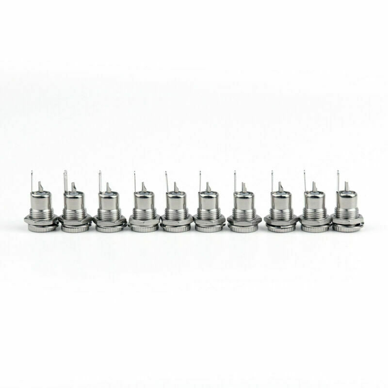 10 x Copper 5.5mm 2.1mm Female DC Socket Jack Power Plug Connector S A2