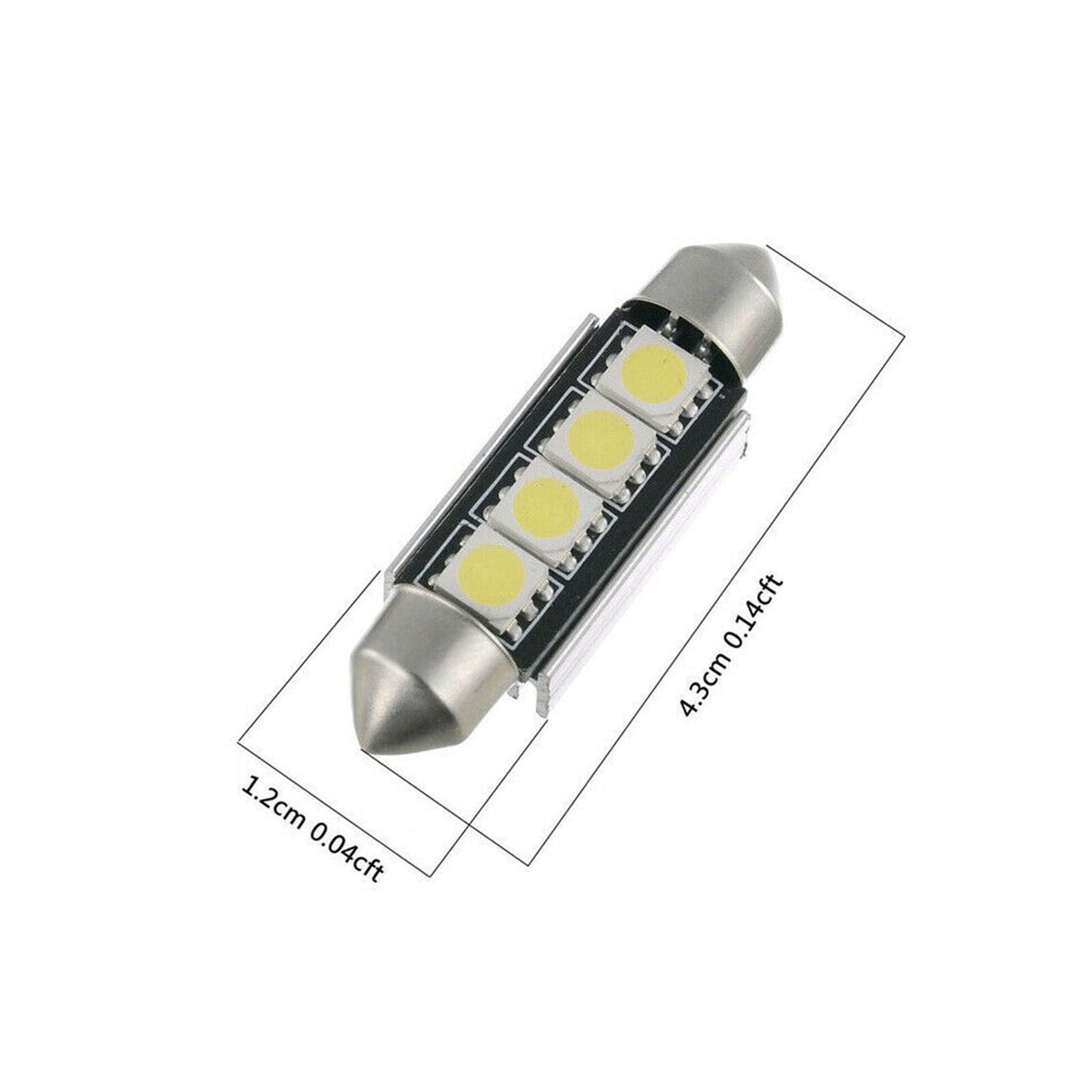 21pcs Interior White LED Light Kit Car Dome Door Footwell License Plate Bulbs