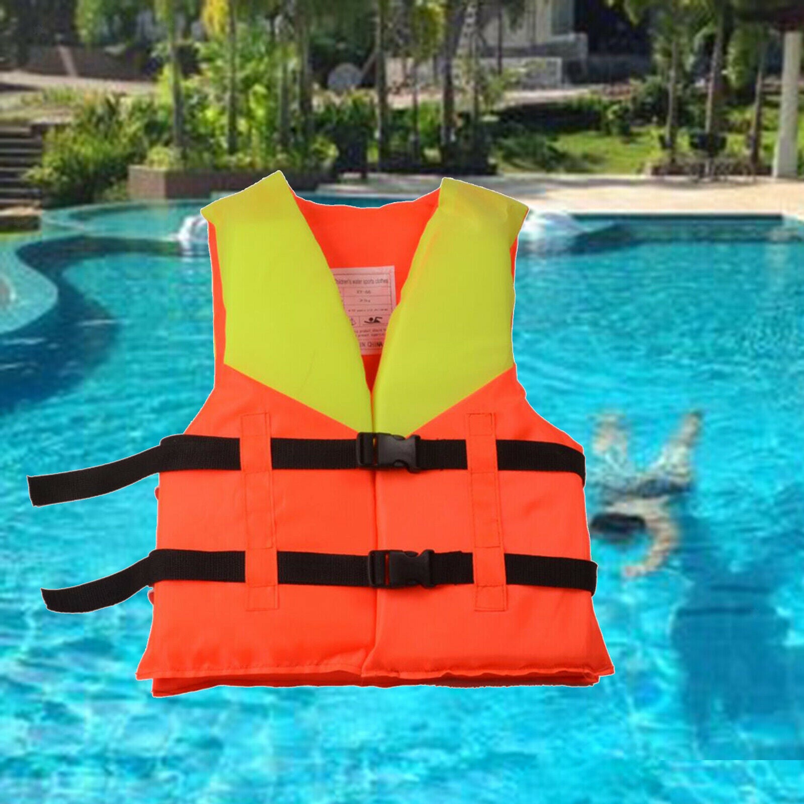 Child Float Jacket Kids Swim Vest Universal with Safety Strap Age 4-10 Years