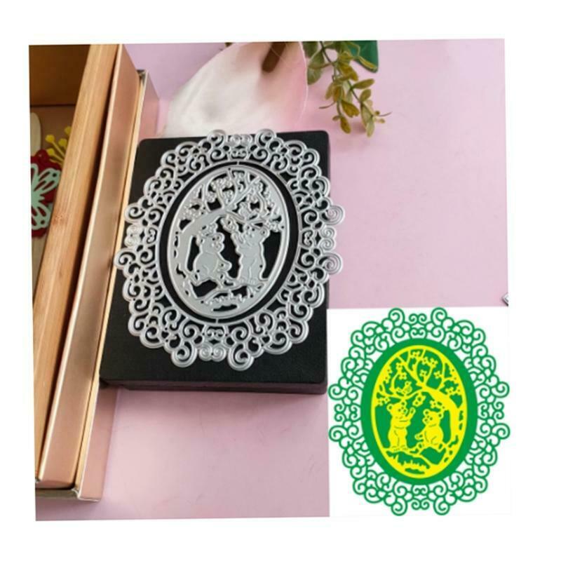 Bear Tree Metal Cutting Dies Stencil DIY Scrapbooking Album Paper Card Template