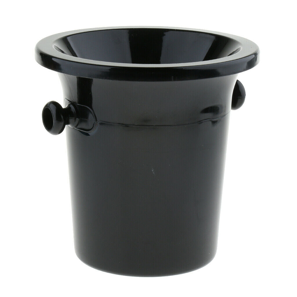 Black Plastic Wine Spittoon Champagne Bucket Fashion with Carry Handles