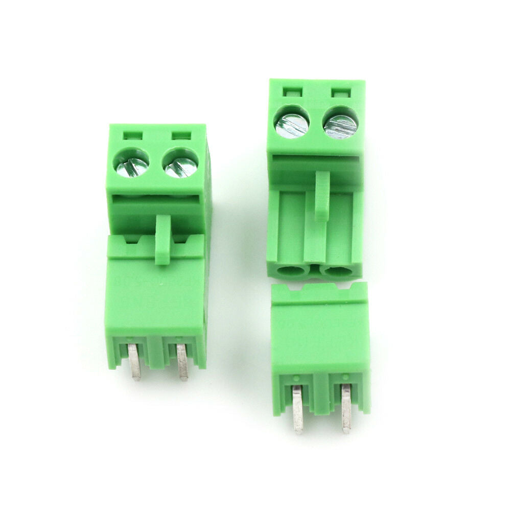 10pcs 5.08mm Pitch 2Pin Plug-in Screw PCB Terminal Block Connector Y laBACAIACA