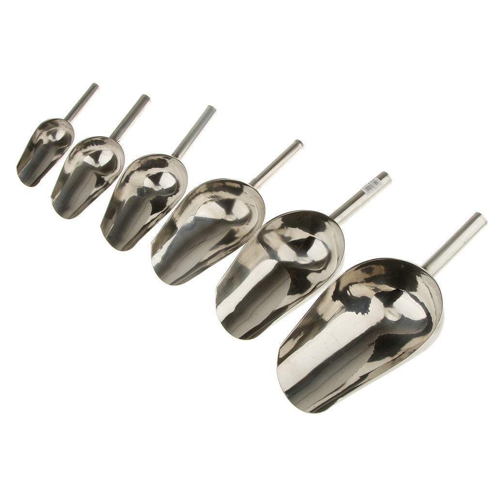 1pc Stainless Steel Ice Shovel Bar Buffet Wedding Sugar Party Coffee Scoops