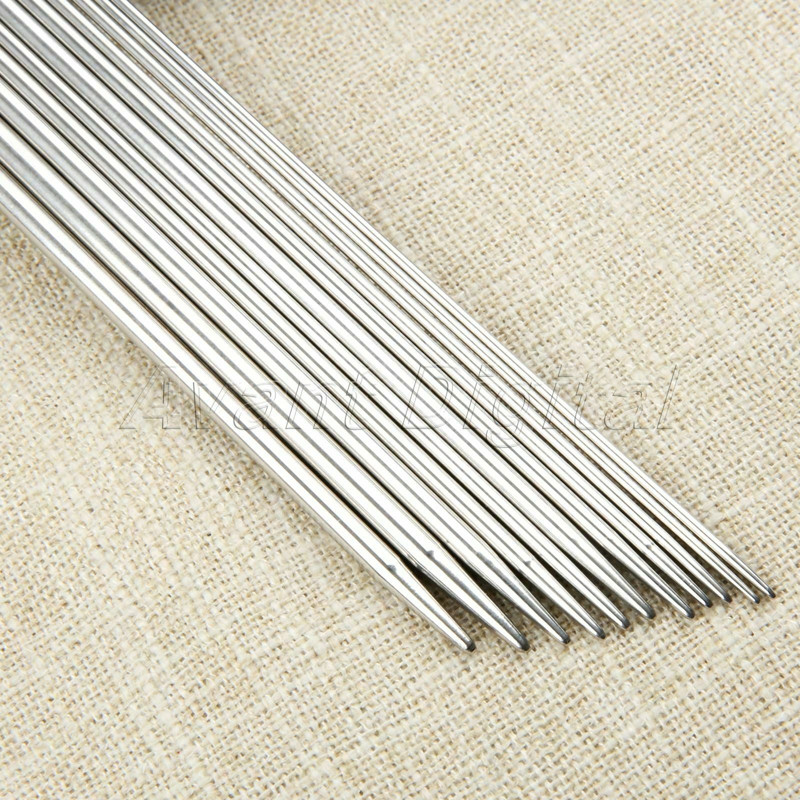 44X 25cm Stainless Steel Double Pointed Knitting Needles Crafts 1.5mm-5mm Sizes