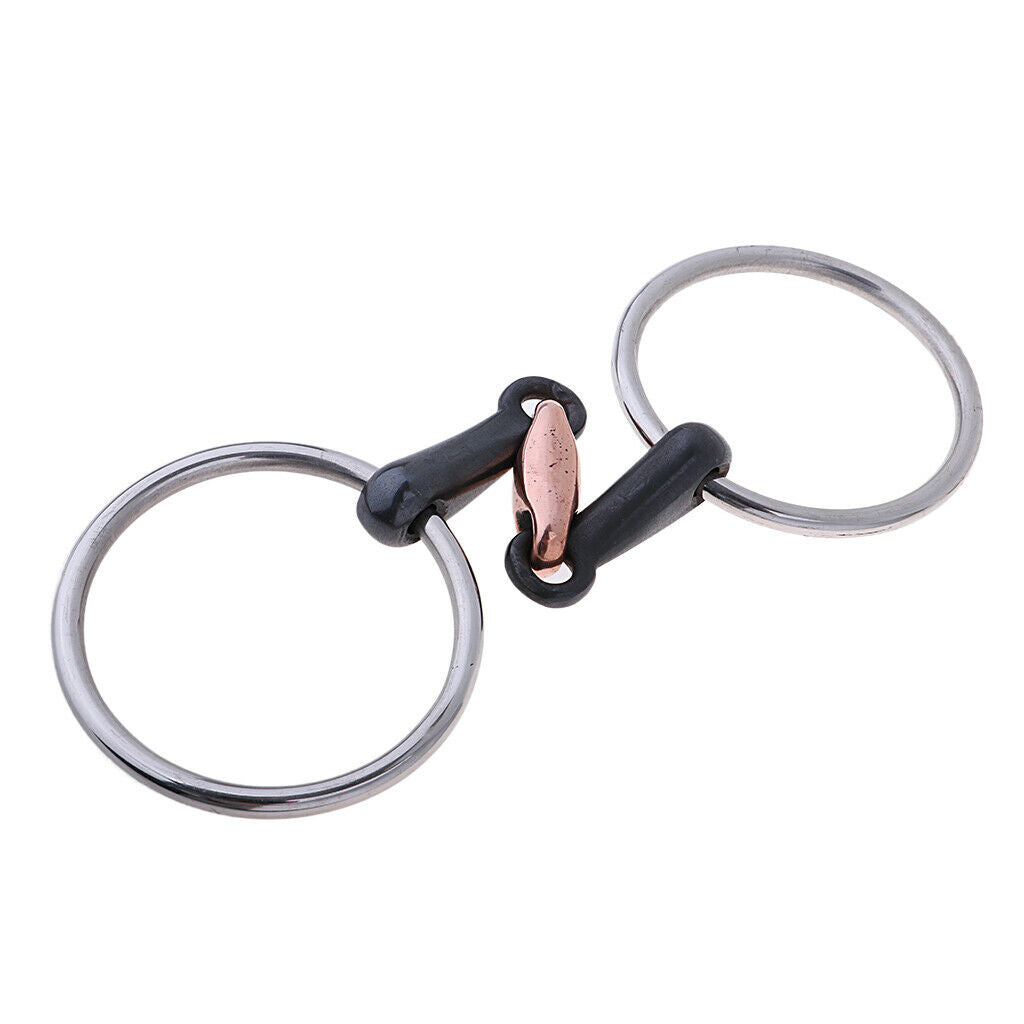 Copper Link Eggbutt   Ring   for Horse 105mm