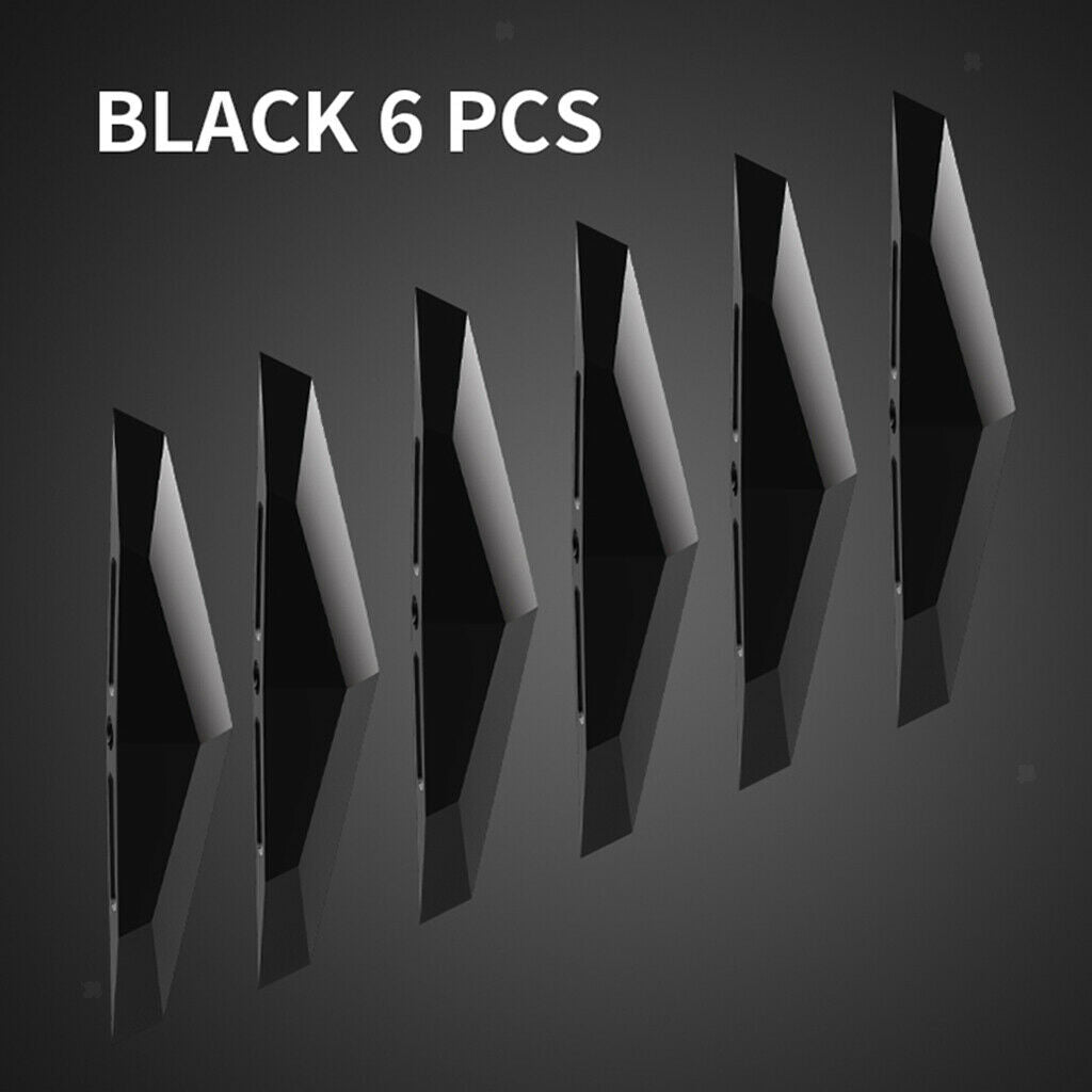 6pcs/Set Car Door Anti Collision Bumper Strips for Car Trucks Stickers Black