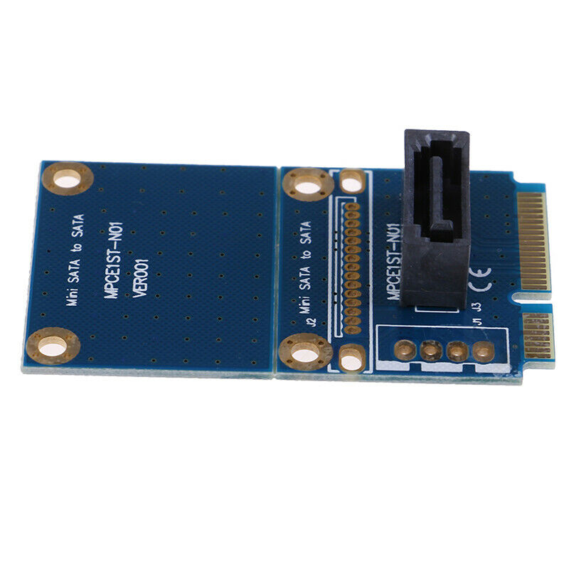 1Pc mSATA PCI-e Express SATA SSD Slot To 7 Pin SATA HDD Convert Card Adap.l8