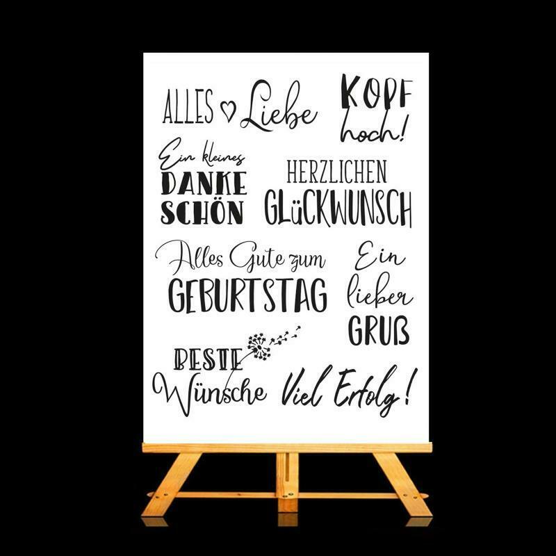 German DIY Silicone Clear Stamp Cling Seal Scrapbook Embossing Album Decor Craft