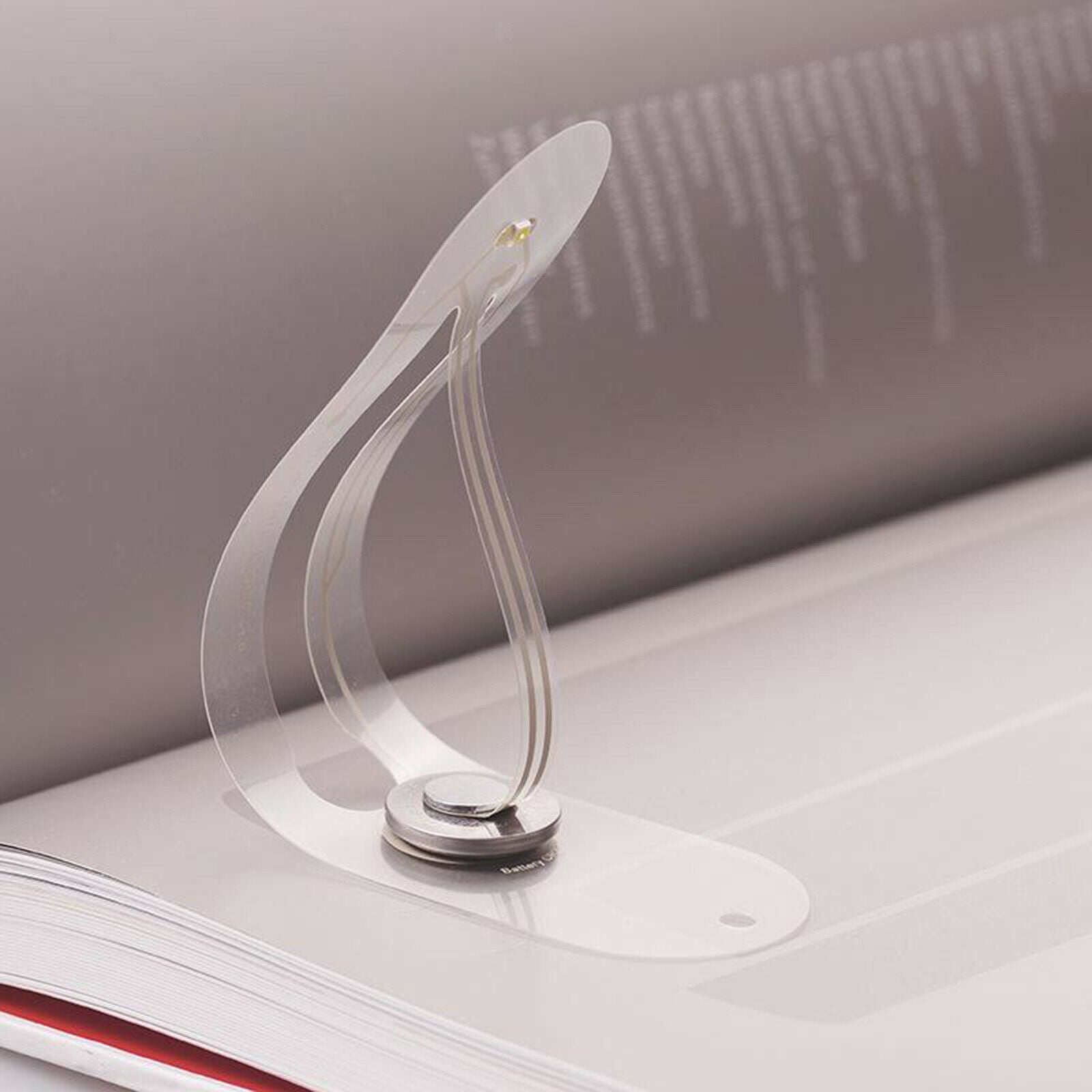 Clear Book Light for Kids, Warm White, Brightness for Eye Protection, LED Clip