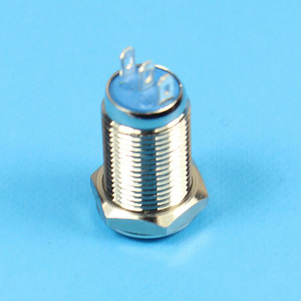10mm Latching Push Button Switch 36V SPST 1NO 1NC Self-locking