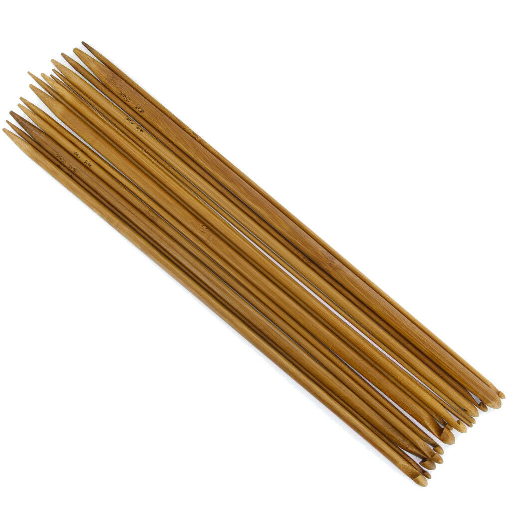 13.8" Bamboo  Afghan Tunisian Crochet Hooks 14 Sizes 3.0-10.0mm