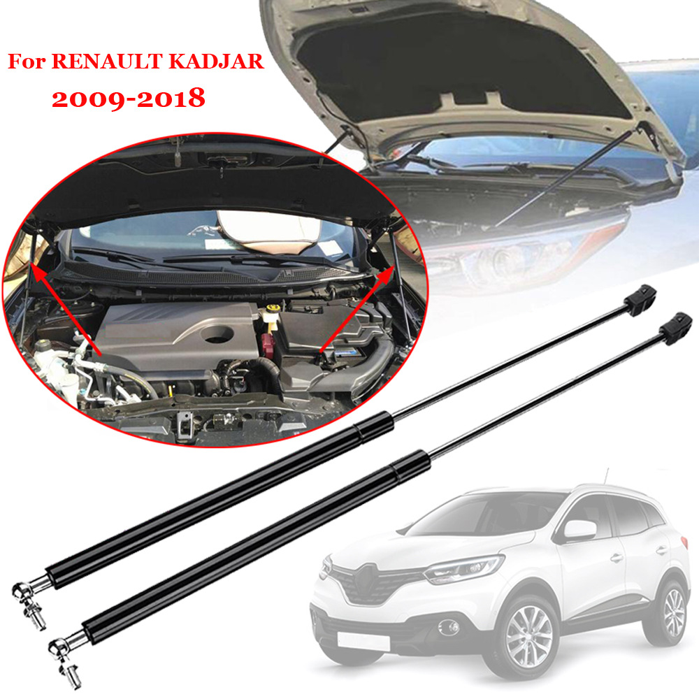 2X Front Hood Lift Support Strut Shocks Gas Springs For Renault Kadjar 2009-2018