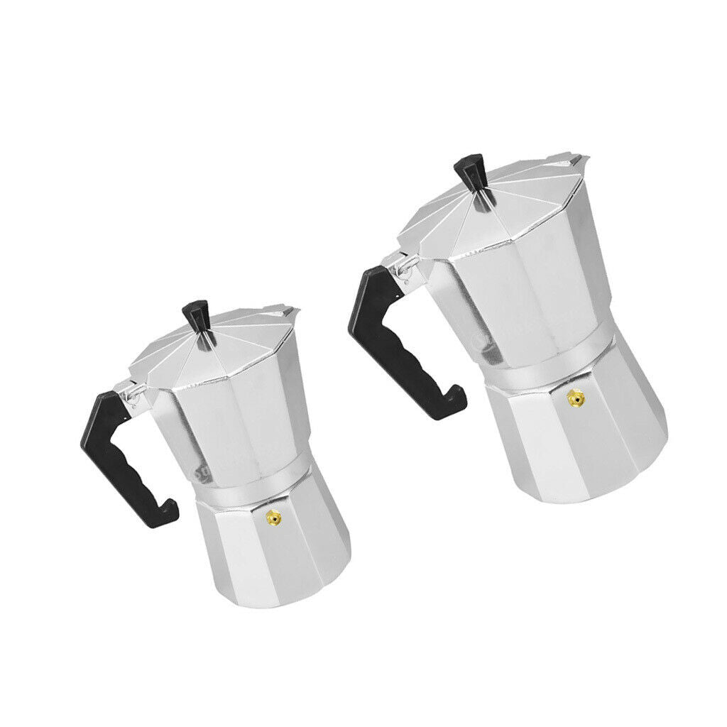 Aluminum Coffee Moka Cooker Pot Expresso Latte Cooker Coffee Maker 3 / 6Cups