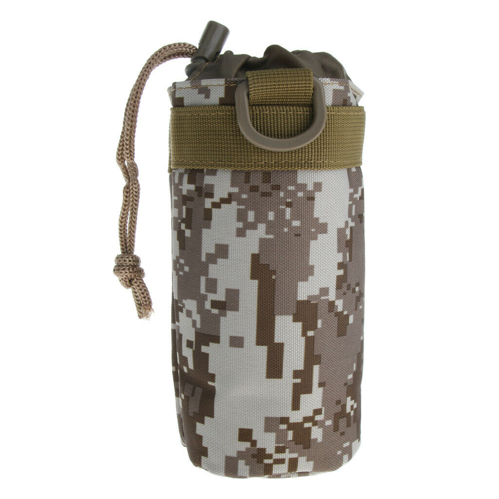 Outdoor Sports Water Bottle Bag Camping Hiking Kettle Bag desert digital