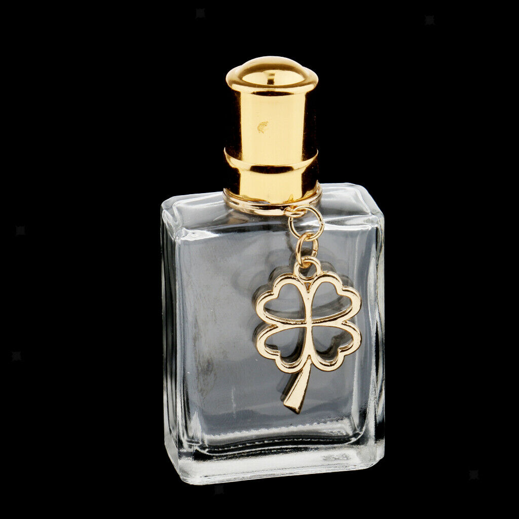 Makeup Essential Oil Perfume Glass Bottle Storage Clear Case Portable 15ml C