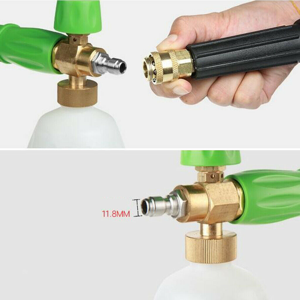 1/4'' Adjustable Snow Foam Sprayer Car Wash Gun Soap Pressure Washer Bottles